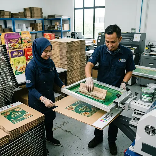 Perkhidmatan kotak packaging Malaysia profesional - mesin cetakan offset